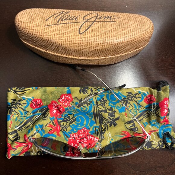 Maui Jim women's Baby Beach MJ245-17 aviator sunglasses in titanium - Picture 5 of 6